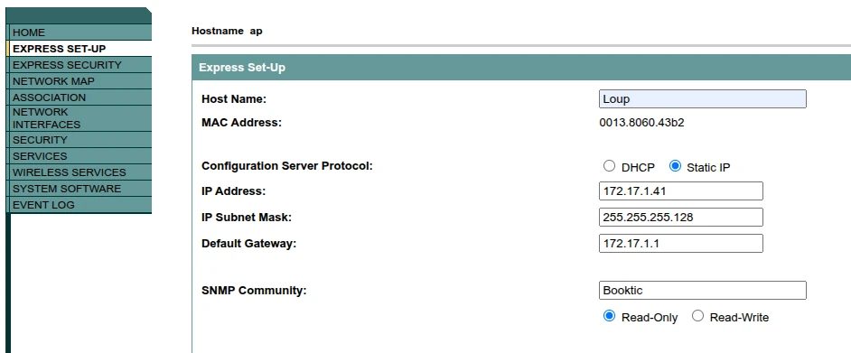 Express Set-Up